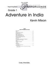 Adventure in India band score cover